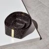 Slash Objects Recycled Rubber + Brass Basket Set - Speckled Black Home Goods
