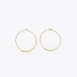 Nisolo Best Sellers Small Upcycled Brass Hoop Earrings