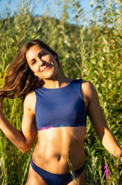 Sensi Graves Made In USA Sofi Recycled Bikini Top - Bloom + Deep