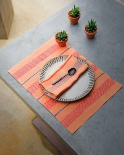 Soil To Studio Indu Linen Napkin Set - Terracota