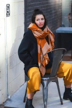 Soil To Studio Natasha Color Blocked Merino Scarf Accessories 10 Soil To Studio Natasha Color Blocked Merino Scarf Accessories