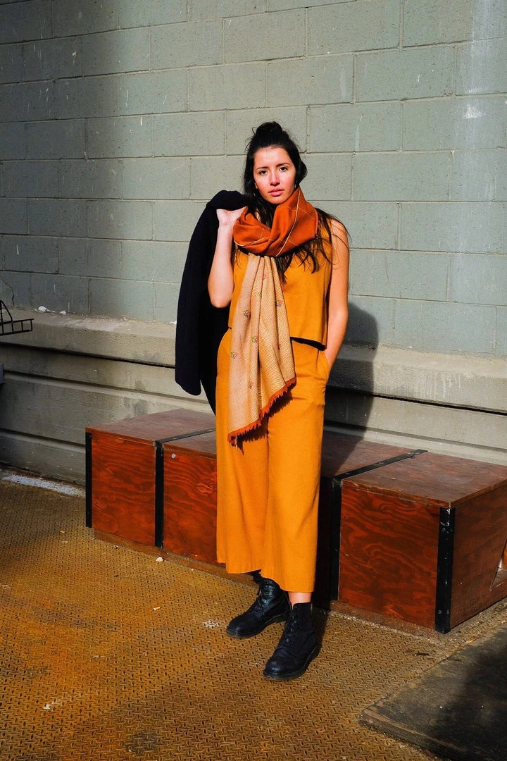 Soil To Studio Pragati Color Blocked Merino Scarf 5 Soil To Studio Pragati Color Blocked Merino Scarf