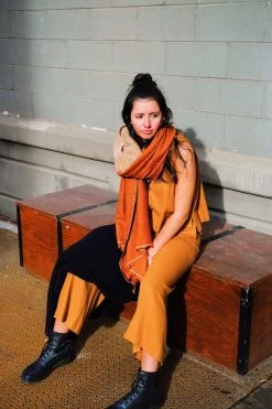 Soil To Studio Pragati Color Blocked Merino Scarf 11 Soil To Studio Pragati Color Blocked Merino Scarf