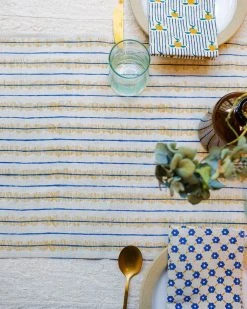 Soil To Studio Kitchen + Dining Sanya Linen Table Runner