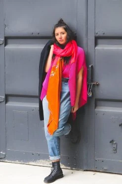 Soil To Studio Sushmita Color Blocked Merino Scarf Accessories