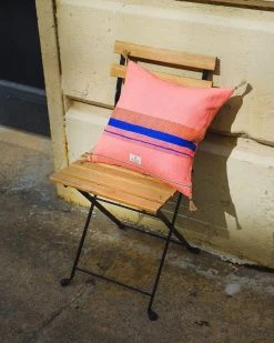 Soil To Studio Teejan Linen Throw Pillow Cover - Bright Pink