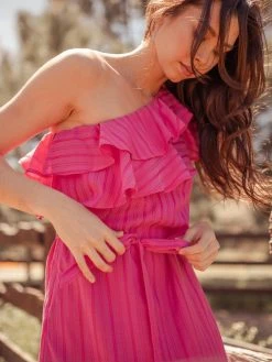 Valani Sokha Banana Midi Dress - Lilac Rose Special Occasion