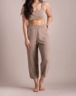 Soluna Collective Cremini Pima Knit Pants Staff Favorites