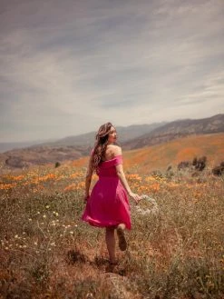 Valani Clothing Srey Banana Midi Skirt - Lilac Rose