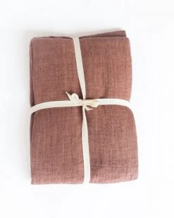 Creative Women Best Sellers Stone Washed Linen Tablecloth - Ash Rose