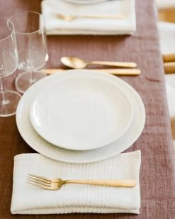 Creative Women Best Sellers Stone Washed Linen Tablecloth - Ash Rose