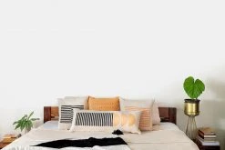 Casa Amarosa Stripe Throw Pillow Cover - Black