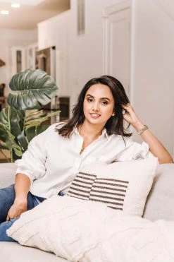 Casa Amarosa Stripe Throw Pillow Cover - Black