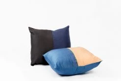 Studio Variously Aakar Silk Throw Pillow - Indigo Throw Pillows