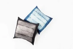 Studio Variously Ara Silk Throw Pillow - Indigo