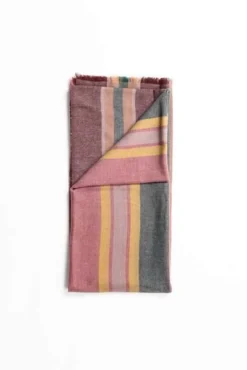 Studio Variously Barque Stripes Merino Wool Scarf
