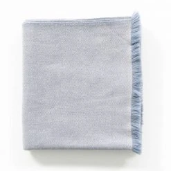 Studio Variously Boro Merino Wool Throw Blanket