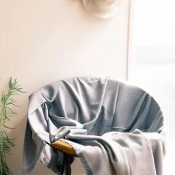 Studio Variously Boro Merino Wool Throw Blanket