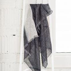Studio Variously Granite Linen Scarf
