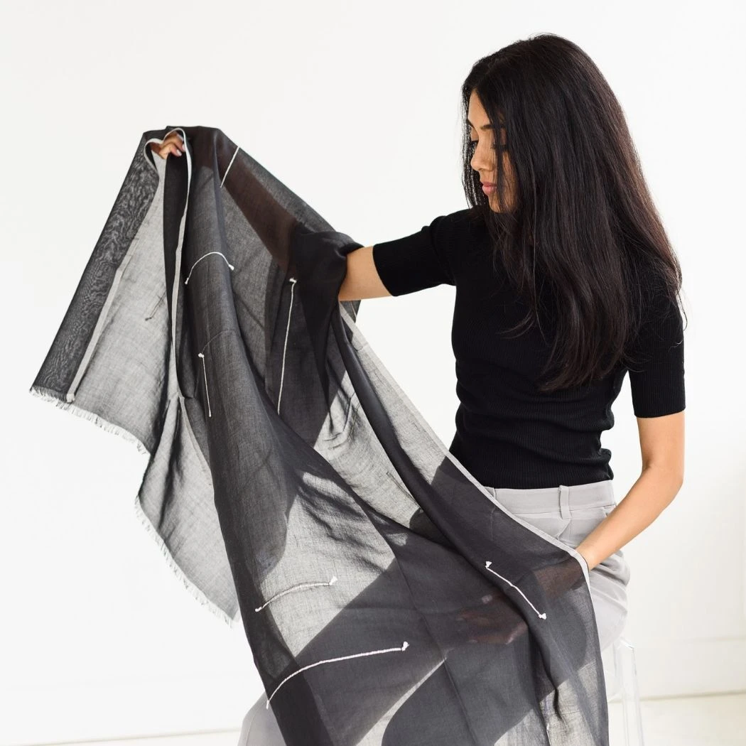 Studio Variously Accessories Ink Mist Scarf 9 Studio Variously Accessories Ink Mist Scarf