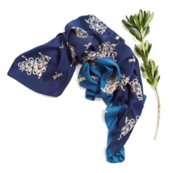 Studio Variously Oraa Indigo Silk Scarf