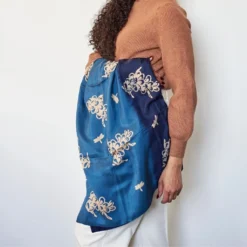 Studio Variously Oraa Indigo Silk Scarf