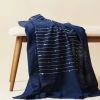 Studio Variously Home Goods Rosewood Indigo Throw Blanket