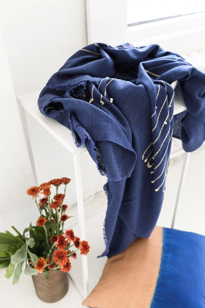 Studio Variously Home Goods Rosewood Indigo Throw Blanket 9 Studio Variously Home Goods Rosewood Indigo Throw Blanket