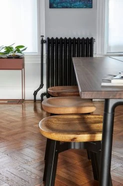 Emeco Su Small Stool - Wood Frame