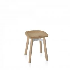 Emeco Su Small Stool - Wood Frame