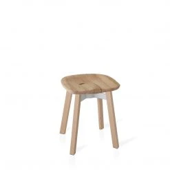 Emeco Su Small Stool - Wood Frame