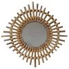 Casa Amarosa Sun Spike Rattan Mirror