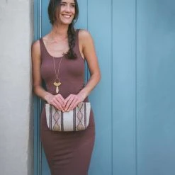 MZ Fair Trade Sunbeam Wool Clutch Bag Accessories