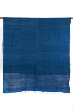 Swahili African Modern Indigo Gabi Tablecloth Or Throw