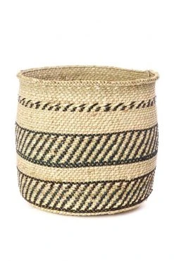 Swahili African Modern Iringa Baskets - Black Accents Best Sellers 5 Swahili African Modern Iringa Baskets - Black Accents Best Sellers