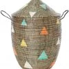 Swahili African Modern Large Teranga Triangles Hamper Basket