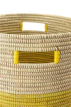 Swahili African Modern Lemon Dipped Hamper Basket Best Sellers