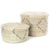 Swahili African Modern Rainbow Garland Lidded Storage Basket Set Staff Favorites 1 Swahili African Modern Rainbow Garland Lidded Storage Basket Set Staff Favorites