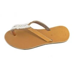 Swahili Coast Design Compass Sandals - White Shoes