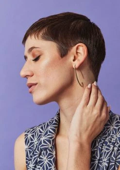 Swahili Coast Design Jewelry Crescent Earrings