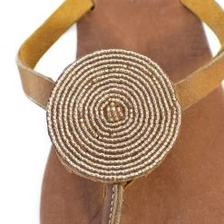 Swahili Coast Design Iris Sandals - Champagne