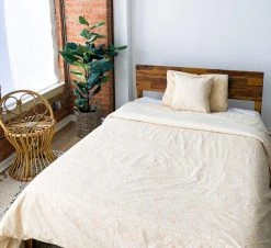 Symbology Best Sellers Reversible Duvet Cover - Cream + Tan