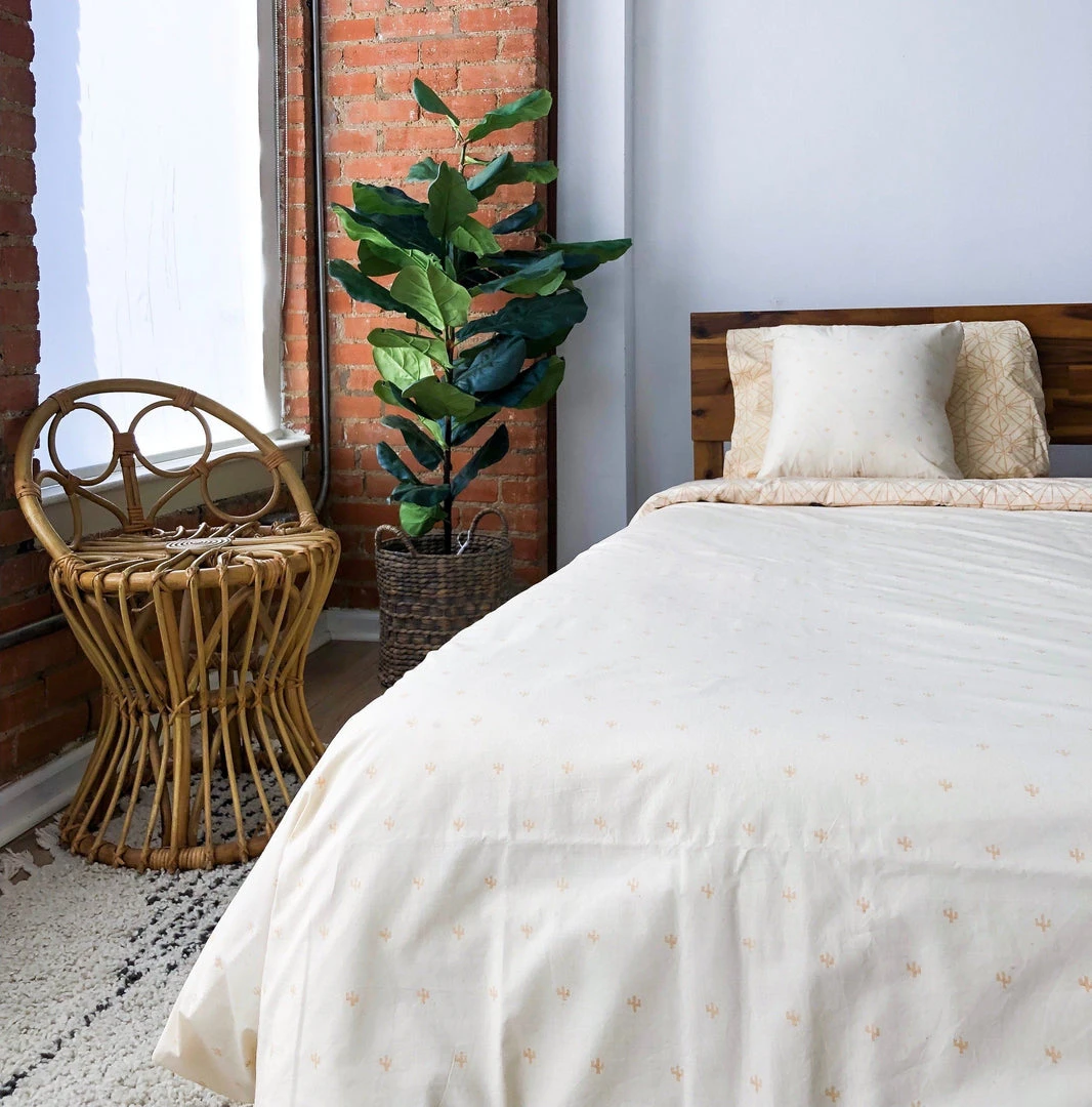 Symbology Best Sellers Reversible Duvet Cover - Cream + Tan 8 Symbology Best Sellers Reversible Duvet Cover - Cream + Tan