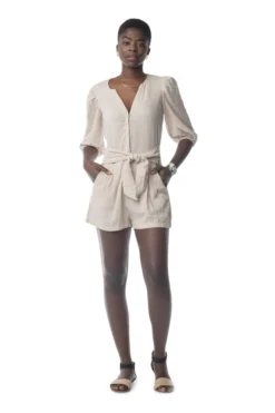 Synergy Organic Clothing Cadence Romper - Chateau Gray Sale
