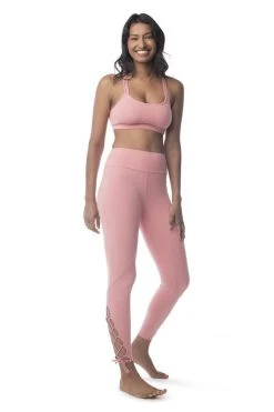 Synergy Organic Clothing Sale Lace Up Legging Pant - Mauve