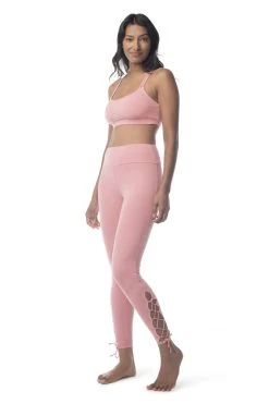Synergy Organic Clothing Sale Lace Up Legging Pant - Mauve