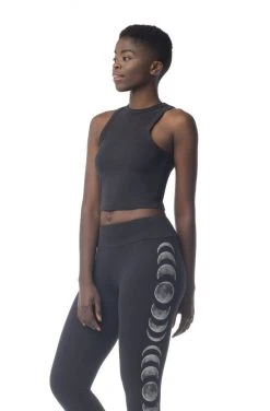Synergy Organic Clothing Moon Phases Elevate Tank Top - Black