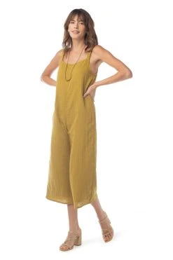 Synergy Organic Clothing Onward Jumpsuit - Ecru Olive 13 Synergy Organic Clothing Onward Jumpsuit - Ecru Olive