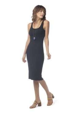 Synergy Organic Clothing Sale Rib Knit Foundation Dress - Black