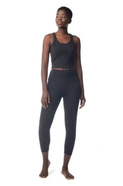 Synergy Organic Clothing 7/8 Legging - Black 10 Synergy Organic Clothing 7/8 Legging - Black